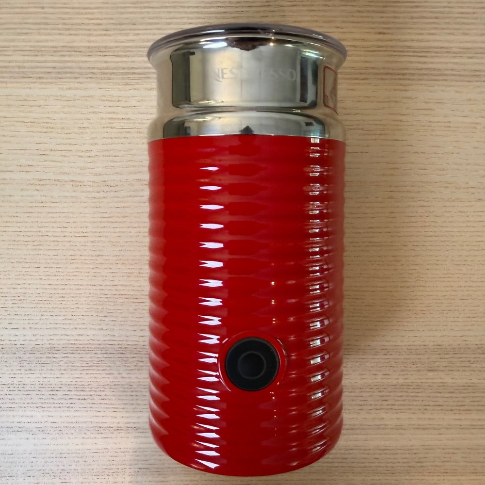 Nespresso Aeroccino 3 Milk Frother Red Model 3594 NO BASE Replacement Jug Whisk